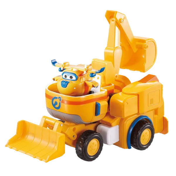 Camión de Juguete Transformable en Robot Donnie's Dozer Alpha Group Super Wings